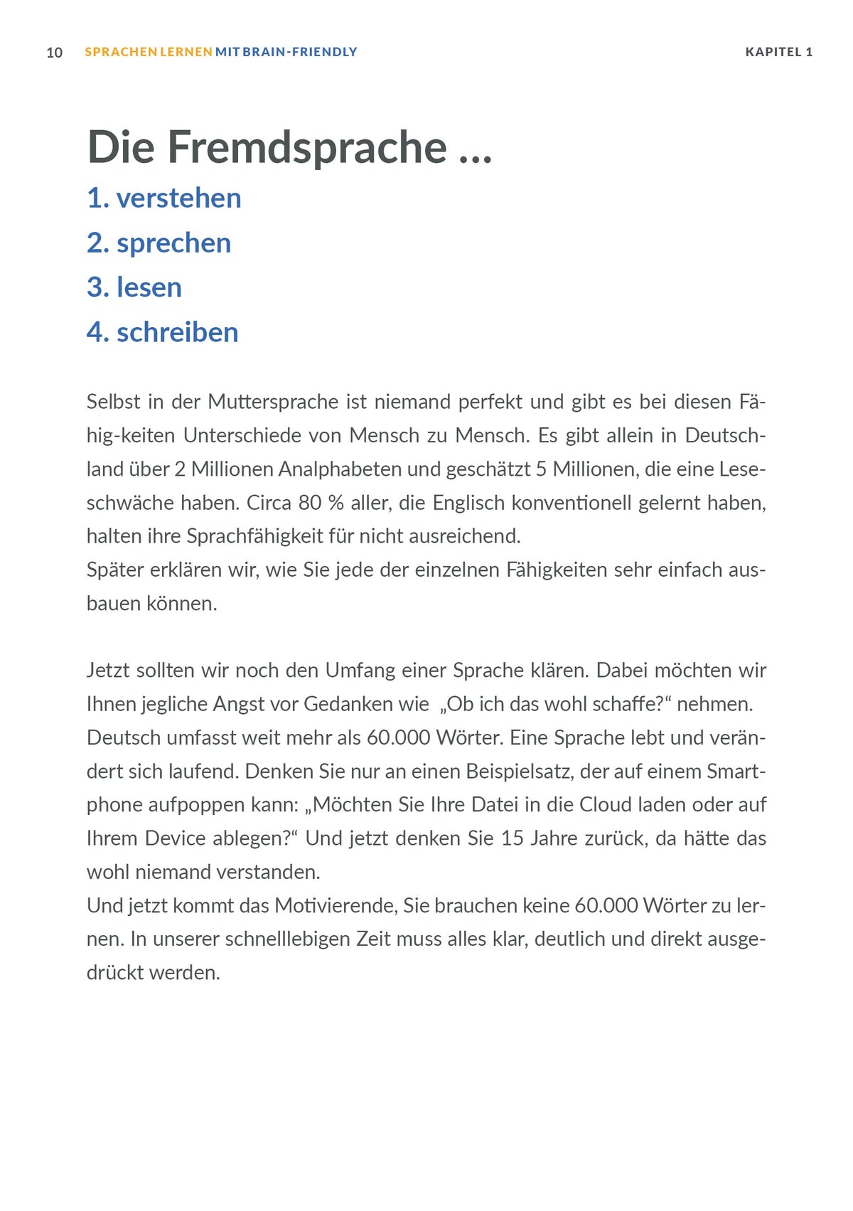 So lernen Sie mit Brain-Friendly eine neue Fremdsprache (eBook/PDF)